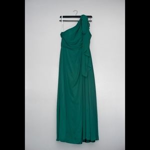 AZAZIE Emerald Green Chiffon Evening Gown